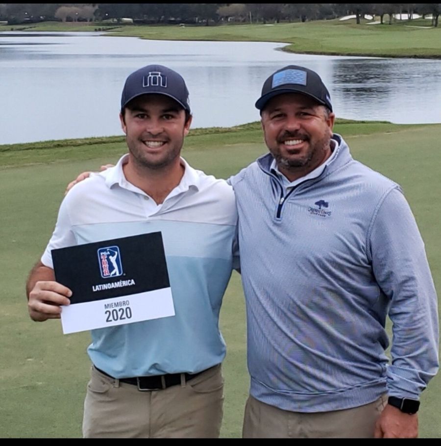 DMAC with A.J. Crouch after PGA Tour Latinoamérica Q-School