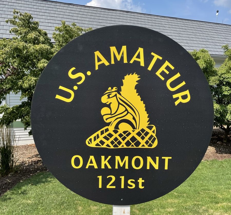 U.S. Amateur sign at Oakmont