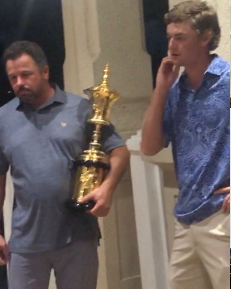 DMAC with Tyler Strafaci and the U.S. Amateur trophy